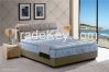 Chinese Style Leather King Bed, Classic Fabric Bed For New-married