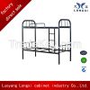 Factory direct sale steel bunk bed, metal school double bed, metal military bed