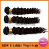 12" Brazilian Deep Curly Virgin Hair Extensions