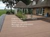 Easy Installation Environmental Friendly WPC Outdoor Decking Floor / Hollow WPC Floor