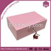 high quality mdf cosmetic case with lock velvet lined wooden gift box