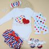 Wholesale Baby  clothes  2015 New Style Infant clothing  5PCS cute infant clothes