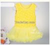 Wholesales retail new baby girls dress sleeveless rosette ruffle romper vestidos with sandal and headband set