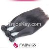 Brazilian Virgin Hair Straight with Closure 3 pcs Human Hair Bundles With Lace Closures Unprocessed Human Hair Weave With Closure