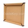 Paper&amp;Wood Ages Orange Wood Style Cardboard Picture Frame, Picture Mats, Paper Picture/Poster Frame.Cardboard Removable Picture Photo Frame, Paper Photo Frame, Cardboard Photo Frame (Blu-Tack Included)