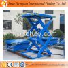 Hydraulic system stationary scissor lift cargo elevator car lifts