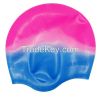 Ear protection swimming cap with custom printed SC-6-2