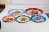 Hot sale enamel plate round tray deco enamelware