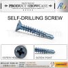 low price c1022 hex washer self drilling screw from china manufacturer