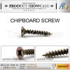 c1022 pozi head yellow zinc plated chipboard screw from china manufacturer