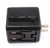 Universal Travel Adapter Power Adapter Wall Charger With Dual USB AC Power Plug Adapter Converters for EU UK US/AU