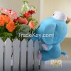 Animal Elephant Soft Fleece Stuffed Children Mini Blue Toys Gifts