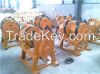 Chinese pneumatic tugger with hand brake and disk brake air winch ,wire rope guider 5 ton pneumatic tugger pneumatic winch