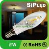 2W COB LED Filament Candle Bulbs