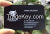 stainless steel metal card matt black metal business card