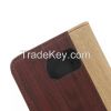 Business Elegant High Quality New 2015 fashion Retro Luxury Wood Grain Wallet Case for Samsung Galaxy S6 G9200 With Card Slot