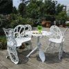 Bistro table &amp;amp; chair in butterfly design made of aluminum