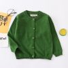 2022new Baby Boys And Girls Solid Color Spring Children's Cardigan Sweaters For Kids