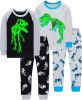 Boys Pajamas Toddler Sleepwear Clothes T Shirt Pants Set for Kids