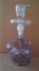 purple glass hookah and nargile with beautiful package and small LED