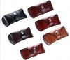 Genuine Cowhide Leather Sunglasses Case Eyeglass Designer Case clam shell box