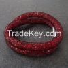 Fashion USA Style Crystal DOUBLE Wrap Mesh Fancy Bracelet 40cm with Magnetic Clasp