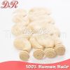 blonde brazilian hair,virgin hair weave hair bundles body wave hair weft 3pcs/lot 14"-26" Grade 6A human hair extension 100g/pc