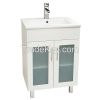 MDF glass doors ceramic basin bathroom vanities