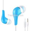 Wholesale factory fashion plastic in ear earphone