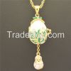 Faberge Egg Pendant Locket Russian Enamel Angel Egg Pendant