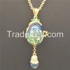 Faberge Egg Pendant Locket Russian Enamel Angel Egg Pendant