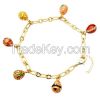 Personalized Fashion Jewelry enamel Easter Faberge egg bracelet for DIY