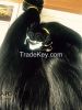 Straight Human Hair Weaved With Natural Color