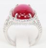 2015 New Style 925 sterling silver rings Red corundum