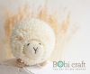 Ms. Shally the sheep - soft wool handmade plush toys, hand knitted crochet toys gifts for children