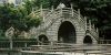 stone bridge,gate frame and stone columns