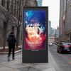 Outdoor 75 Inch LCD Advertising Player Touch Screen Digital Signage