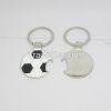 Metal soccerball bottle opener keyring