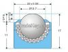 High Quality Light Duty Mounted Ball Transfer Units  BTU12