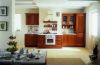 Solid wood, cherry-stained classic kitchen