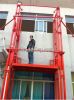 Outdoor Hydraulic chain guide rail lift platform