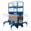 300-1000kg Vertical Folding work platform Trailing mobile hydraulic scissor lift