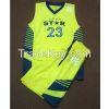 100% polyester dri fit fabric basketball uniform.