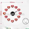 Fashion design wall clock with frame, modern design wall sticker clock for home decor