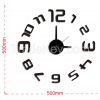 sticker removable wall clock, fashion number clock for home decor