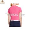 high quality slim fit cotton  polo shirt for ladies