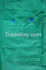 R-1057-1 GREEN AND BLUE REVERSIBLE PVC VINYL RAIN BEST WATERPROOF JACKET