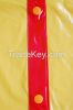 R-1020K-1006 RED AND YELLOW SHINY PVC VINYL GIRLS RAINCOATS