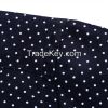 Stylish long sleeve dot dress shirt with white collar and cuff