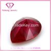 Pear shape ruby gemsto...